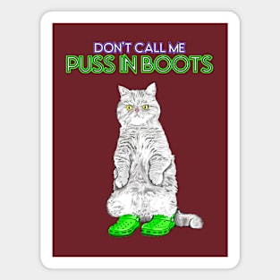 Kitty in Clogs- Green Magnet